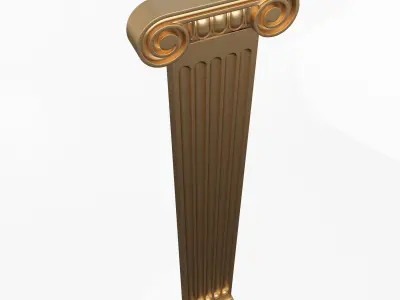 Column Capital 01 Low-poly 3D model