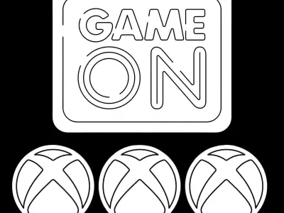 Game On-Xbox Neon Signs 3D model
