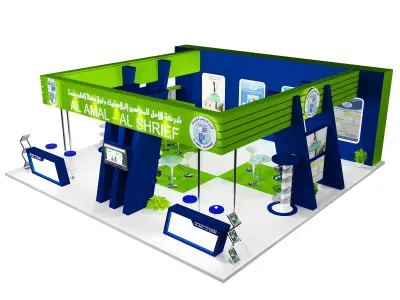 Booth Exhibition Stand a392  3D model