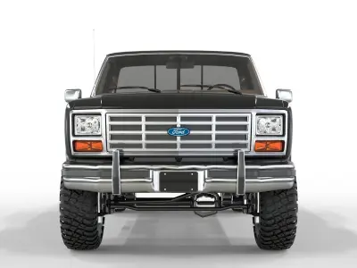 Generic F150 1986 Flared Side  3D model