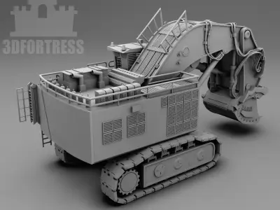 Mining Excavator 3D print model