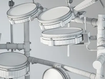Electronic drum set 3D model
