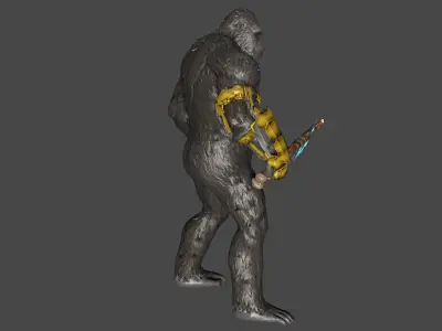 King Kong  Low-poly 3D model