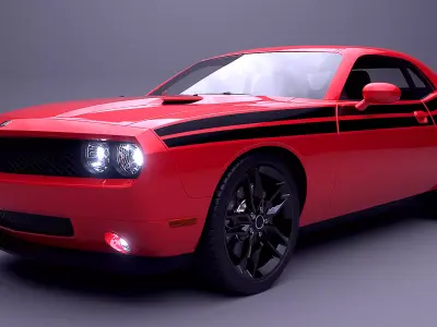 Dodge Challenger RT 3D Model 3D model
