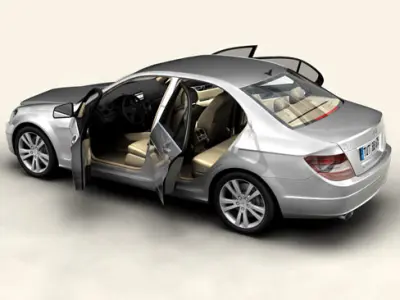 Mercedes C-Class 2007 3D model