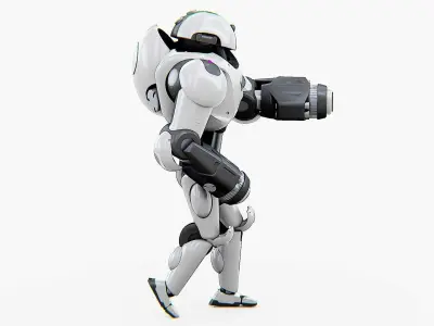 POLICE OFFICER BOT  Rigged for Unreal Engine - Unity - MIXAMO  3D model