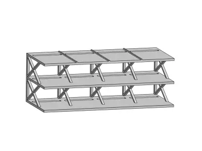 Hot Wheel 1-64 Scale Garage for 12 Die-Cast Cars 3D print model