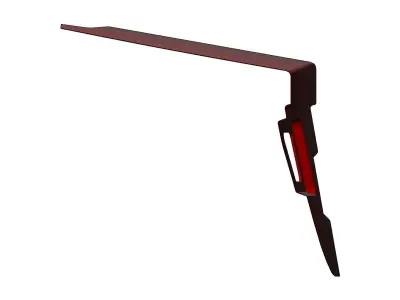 Car trunk lid panel 3D print model