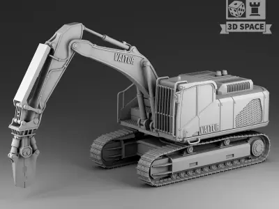 building disassembly machine 3D print model