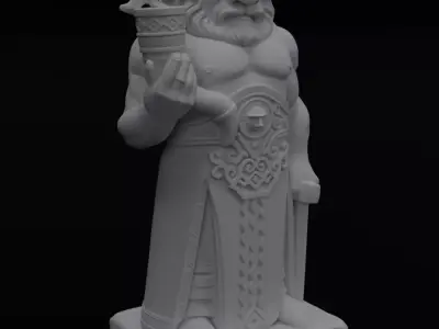 Radegast Slavic God Figurine 3D model for 3D Printing 3D print model