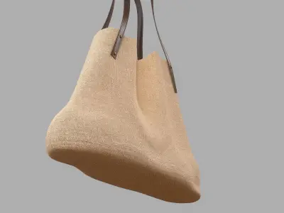 Shopper Handbag Free low-poly 3D model
