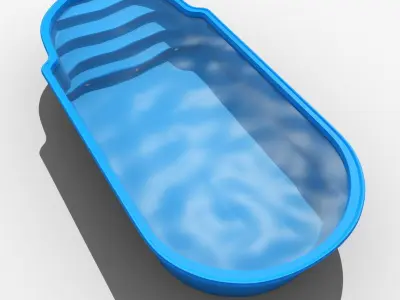 Vranov swimming pool 3D model