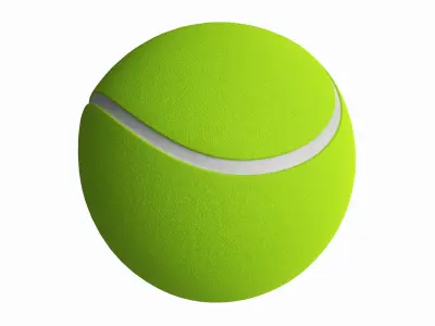 Tennis ball green 3D model