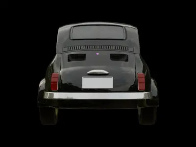 small car Low-poly 3D model