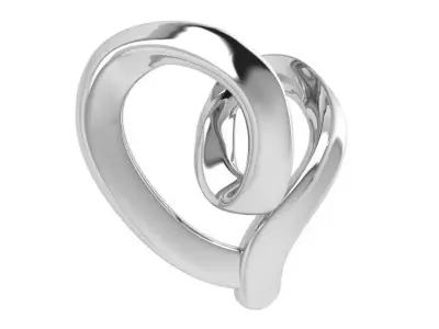 Heart Pendant 4067 3D print model