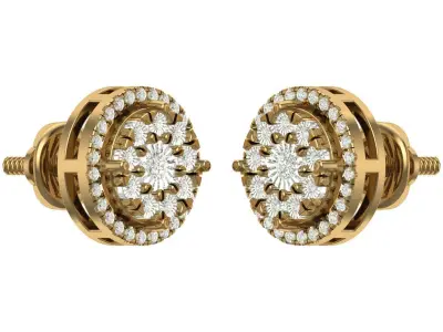 Earring 3D print model 3