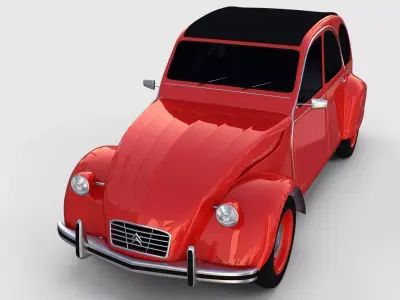 Citroen 2CV rev 3D model
