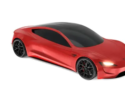 Tesla Roadster CGI 3D Model 3D model