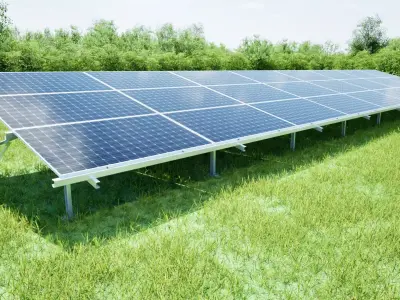 Twinmotion Solar Construction 3x8 Table 3D model