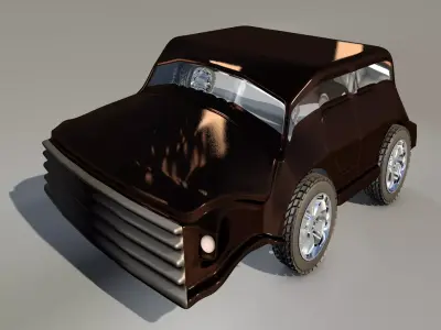 Car 3d Game Style Five Low-poly 3D model