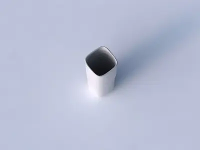 Vase quadratic tall with relaxed large twists 3D print model