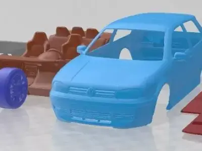 Volkswagen Golf IV GTI Printable Car  3D print model
