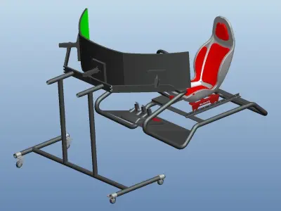 Racing simulator 3D model
