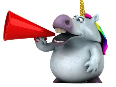 Fun unicorn 3D model