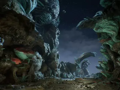 Ancient Cavern Set II - Unreal Engine Asset Pack Low-poly 3D model