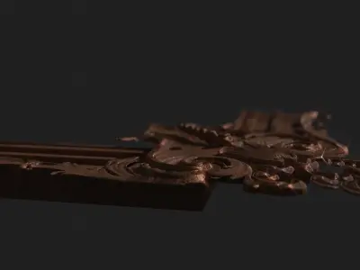 carving ornate corbel 3D model