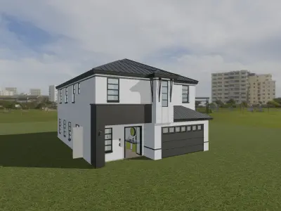 Sea Breeze Retreat Low-poly 3D model