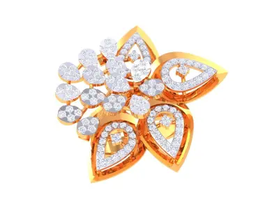 Diamond Ring 3D print model 10
