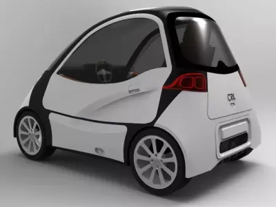 Electric car 02 3D model
