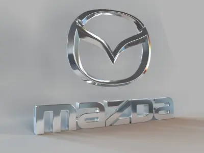 mazda logo 3D model V1