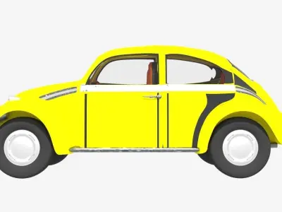 BEETLE CAR 3D MODEL Free 3D model