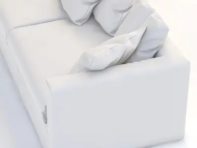 Le Grand Air Sofa White 3D model
