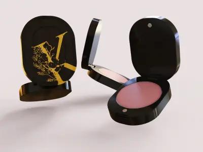 Small Magnetic Makeup Case Free 3D model