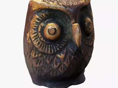 Figurine Owl 3D model