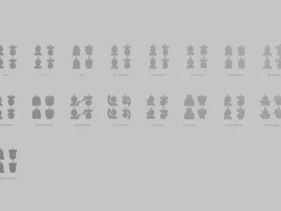 Character Icon Pendants MEGAPACK Collection 3D print model