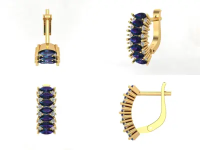 Earrings 24 3D print model