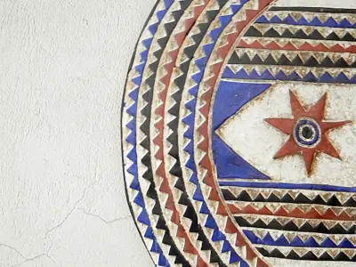 Baule Tribe Moon Mask 3D model