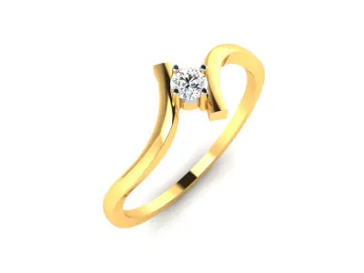 Women Engagement Ring 3dm STL FBX OBJ Render 3D print model purchase