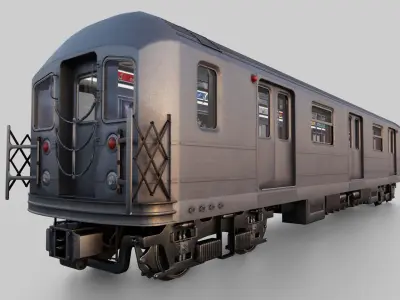 KAWASAKI NYC Subway car R62 A 3D model