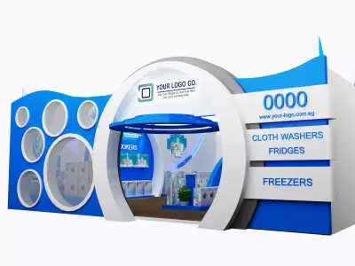 Booth Exhibition Stand a474 3D model