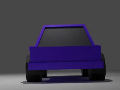 Cartoon Car 3d Model Low-poly 3D model
