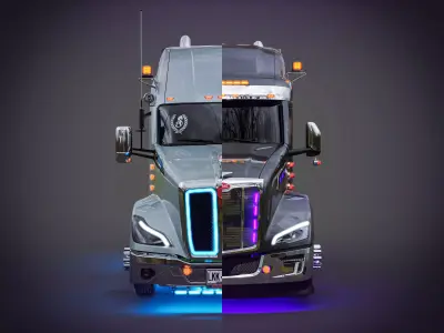 Pack Next Generation trucks 3D model