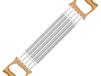 Spring Chest Expander brown 3D model