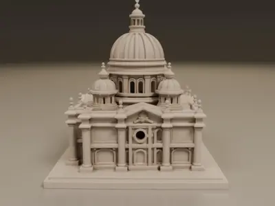 baroque architecture 3D print model