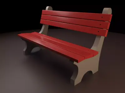 Park Bench Free 3D model purchase