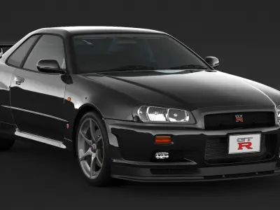 Nissan Skyline GT-R R34 3D model